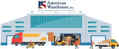 illustration of American Warehouse Inc.