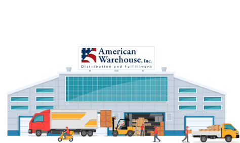 illustration of American Warehouse Inc.